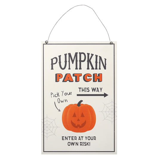 30cm Pumpkin Patch Hanging Sign.